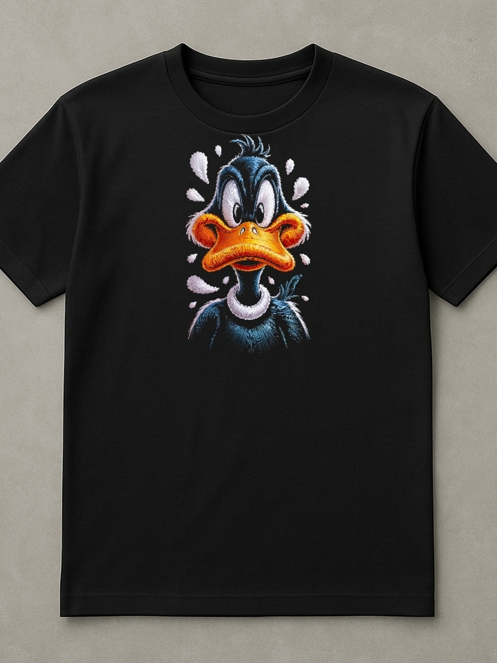 "Urban Stitch Tees" Unisex T-shirt Black Color Embroide Design
